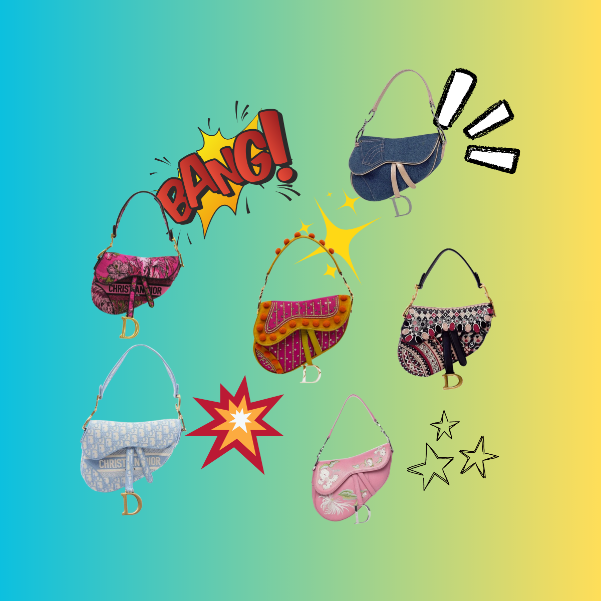 All the Fun Dior Saddle Bags We Found (Rare & Special Editions)