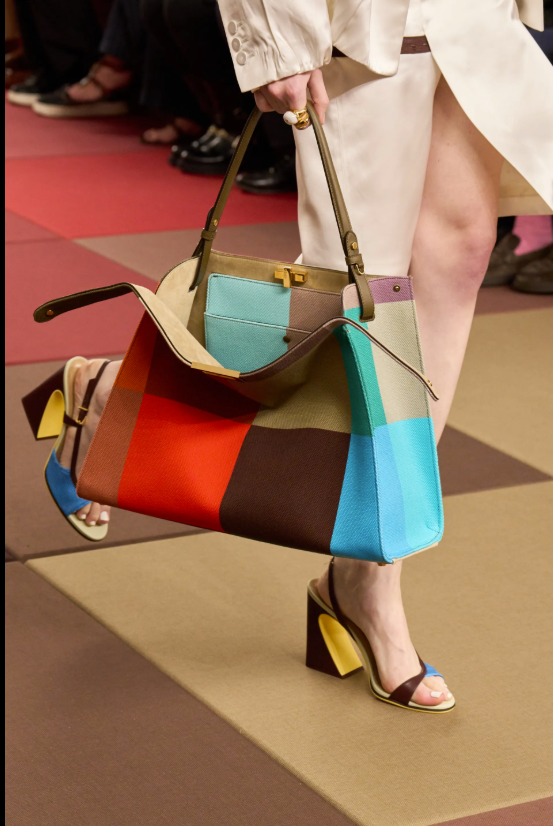 Fendi colorful Peekaboo runway