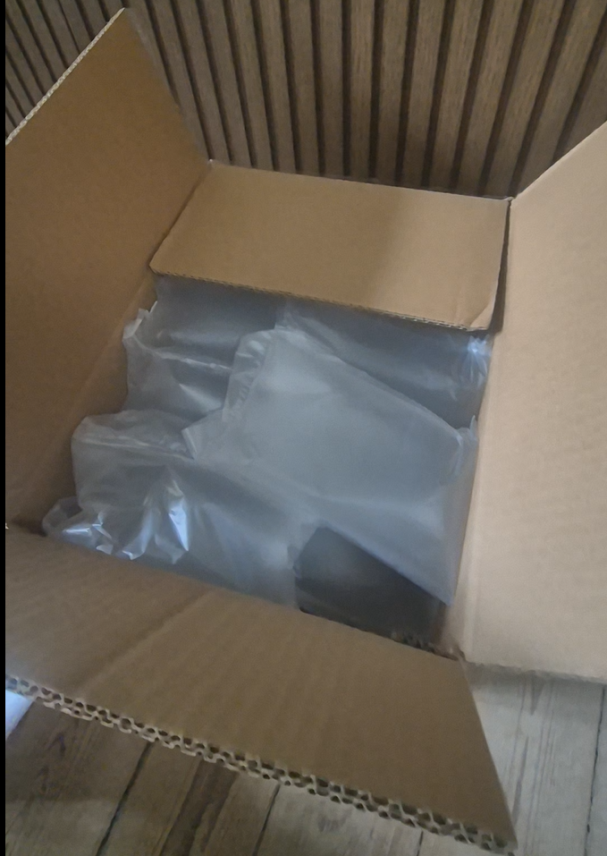 Box with packaging